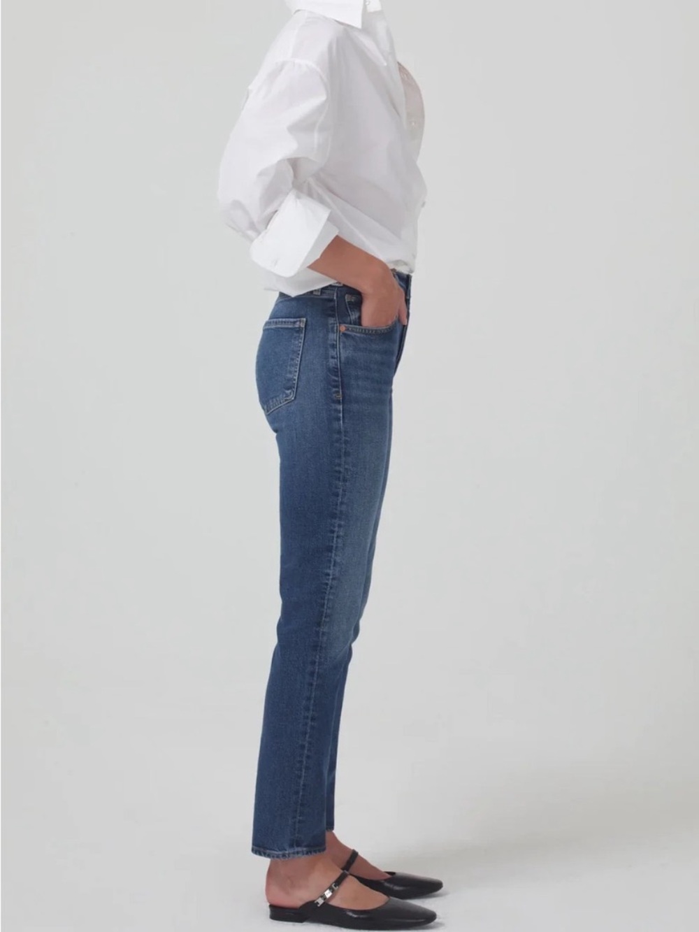 Aritzia Citizens of Humanity Premium Vintage Charlotte High Rise Straight SZ 24 - Picture 3 of 16